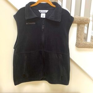Colombia Mens gray fleece vest